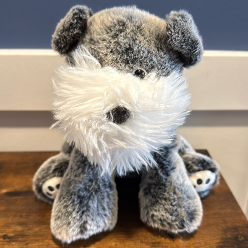 Your Calm Buddy - Gray Dog Stuffed Animal Schnauzer -no cards-